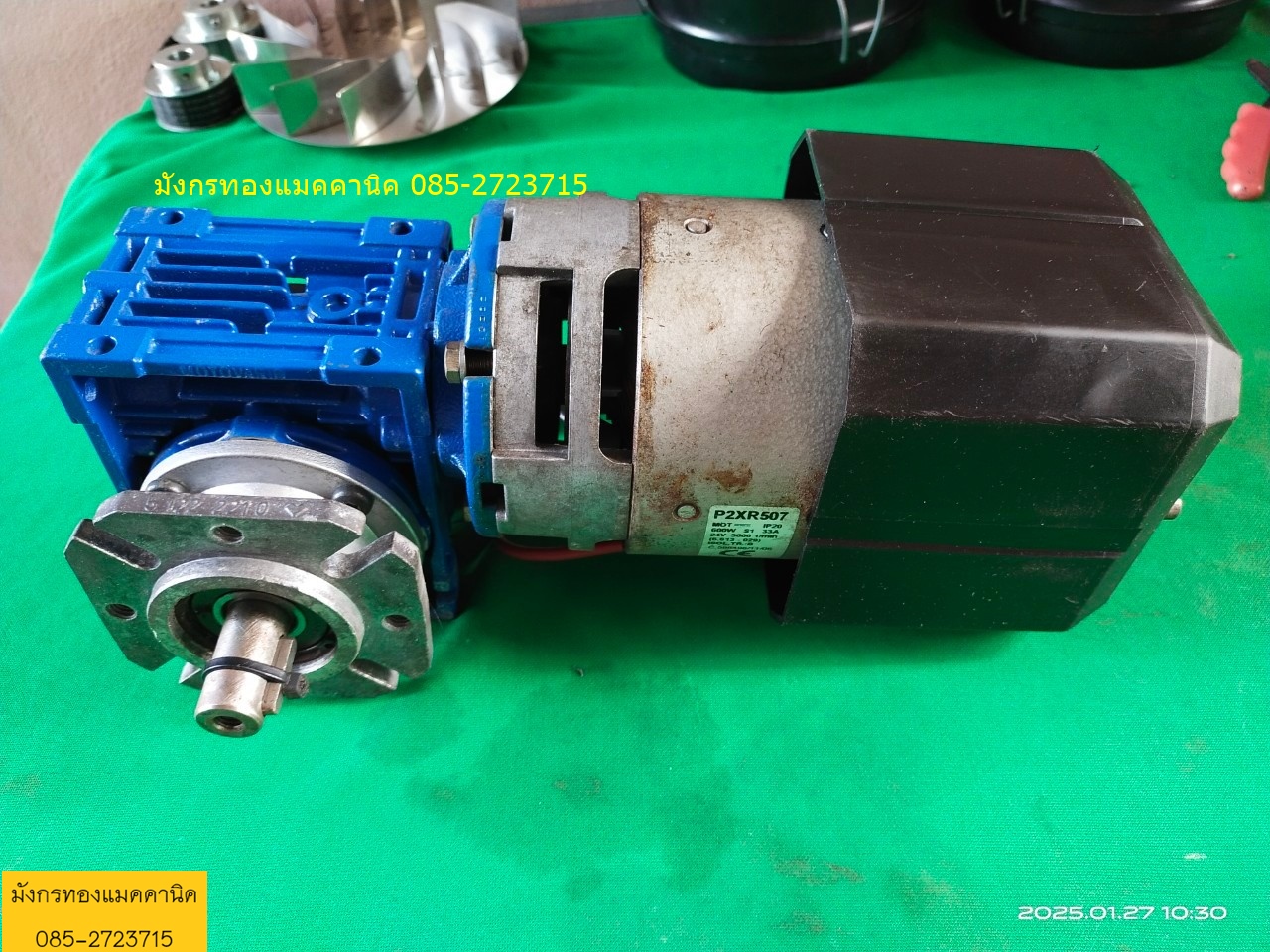 มอเตอร์เกียร์ดีซี 24V ขนาด 600W หัวเกียร์MOTOVARIO อัตรทด 1:20 ความเร็วรอบ 180 รอบต่อนาที