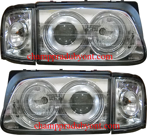 ไฟหน้าโปรเจคเตอร์ ISUZU TFR 97-02 DRAGON EYE ขาว พร้อมมุมเพชร