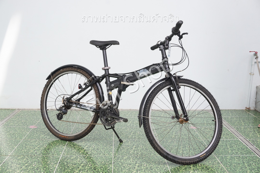 จักรยานพับได้ญี่ปุ่น - ล้อ 26 นิ้ว - มีเกียร์ - อลูมิเนียม - Dahon Espresso - สีดำ [จักรยานมือสอง]