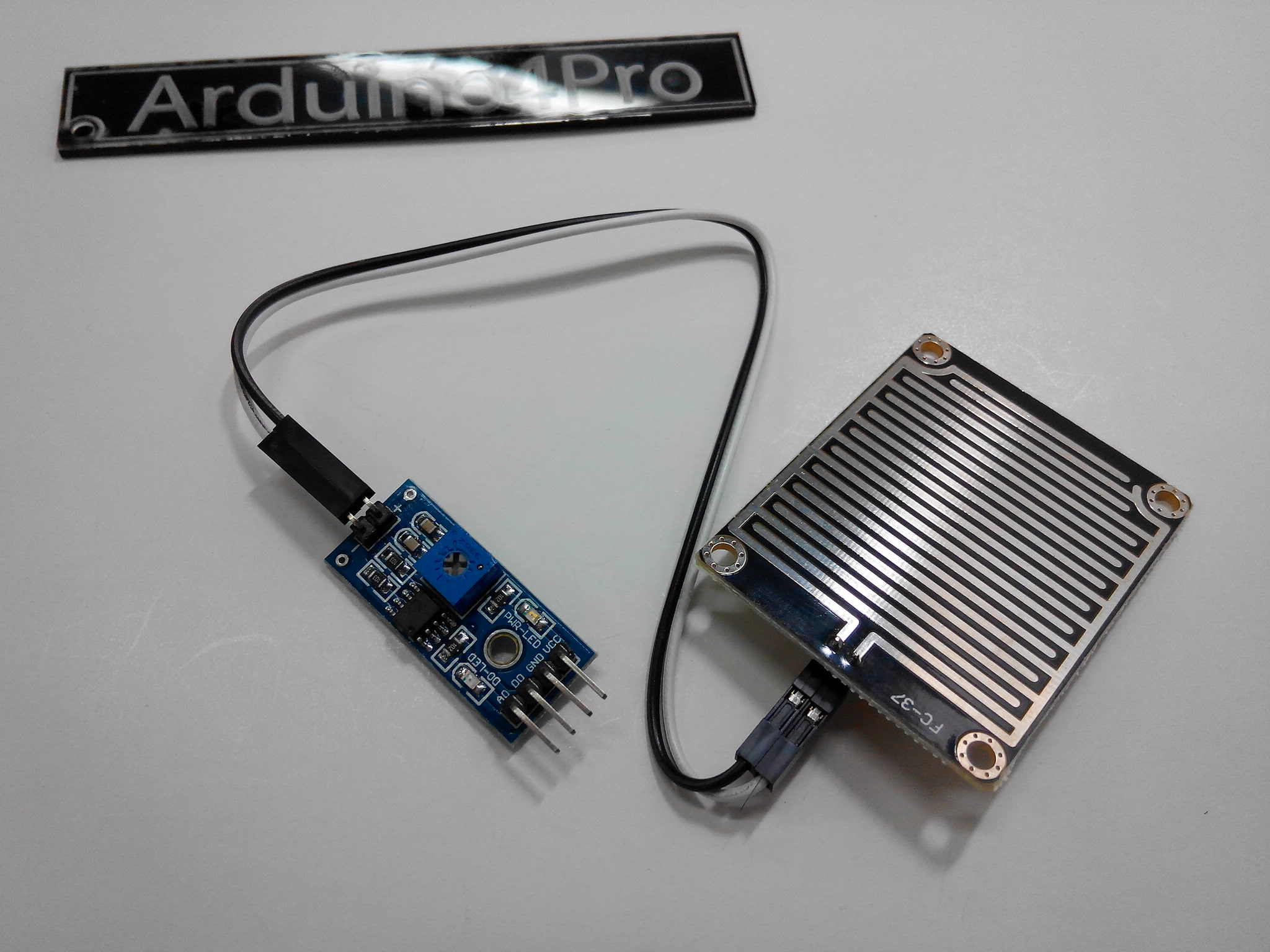 เซนเซอร์น้ำฝน ความชื้น Water Detection Sensor Module พร้อมสายไฟ