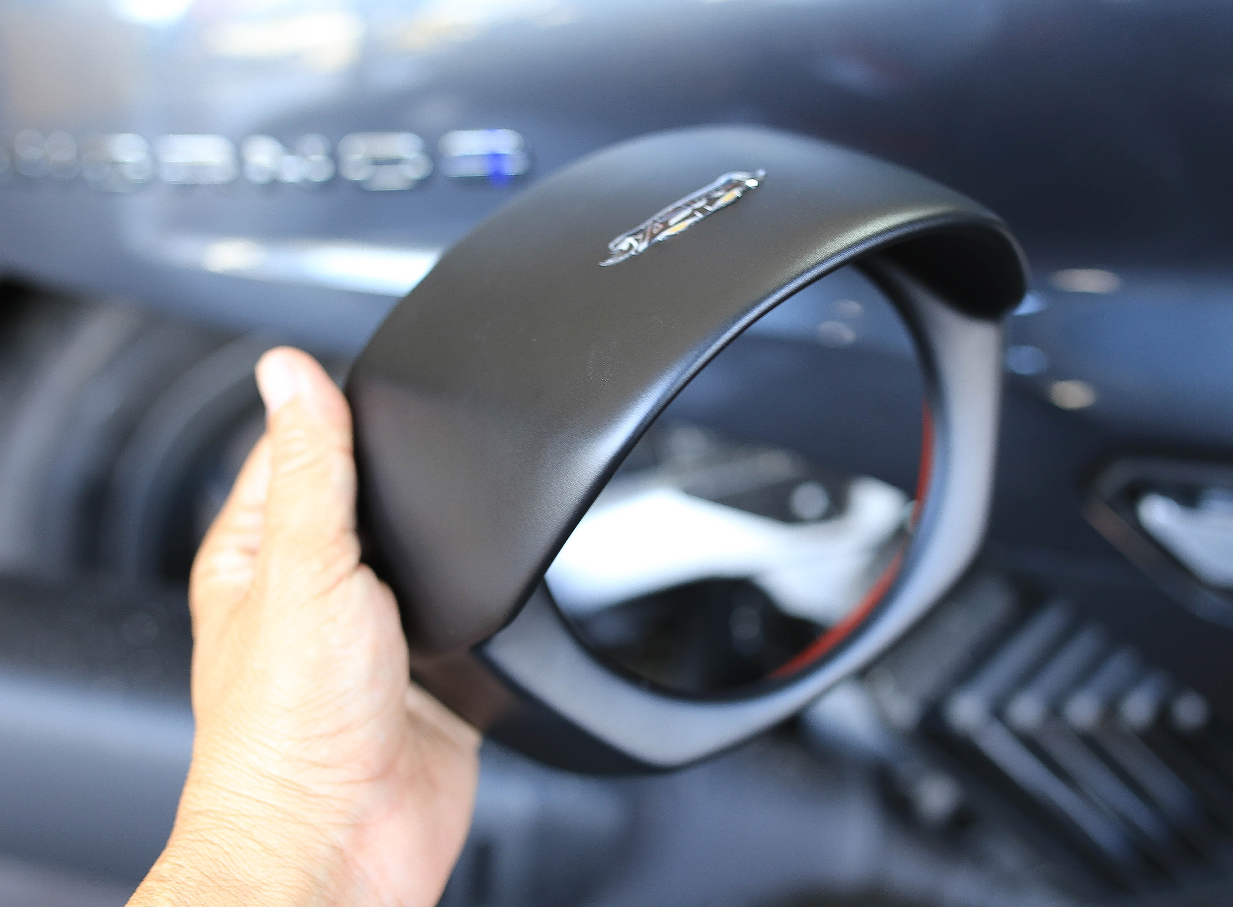 ครอบไฟหน้า Asura Giorno+ (แก๊ปไฟหน้า) สีขาว ดำด้าน ดำเงา ราคา1100