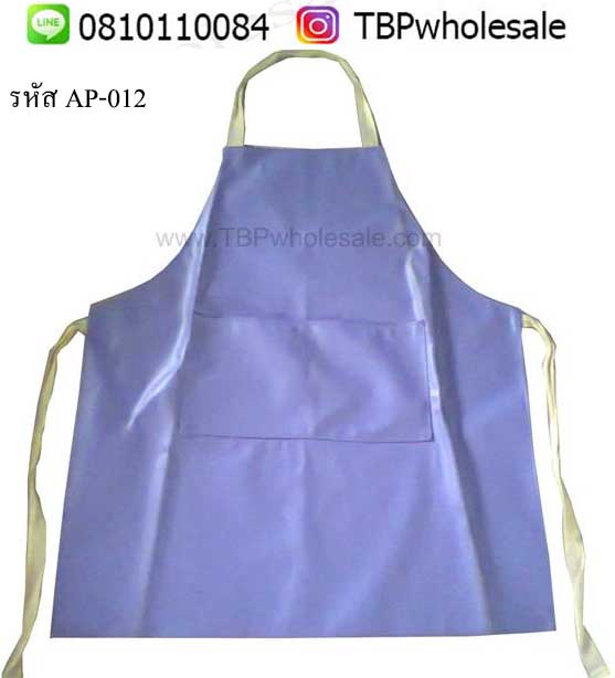 AP-012===ราคาส่ง 120 บาทต่อผืน ขั้นต่ำ 100 ผืน ผ้ากันเปื้อนหนังเทียมรุ่น มีสองกระเป๋าหน้า คุณภาพดีค่ะ (สั่งสีได้ค่ะ) Tel:08101100084/023972066