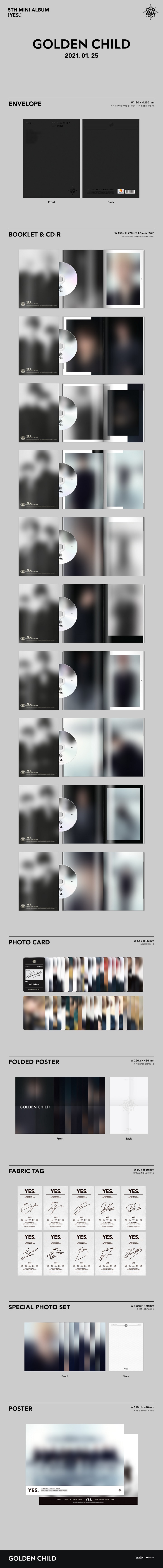 [PRE-ORDER] GOLDEN CHILD - 5th Mini Album "YES."