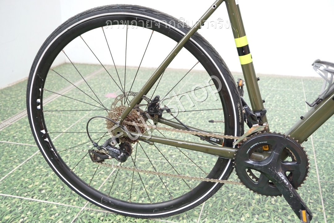 จักรยานเสือหมอบญี่ปุ่น - ล้อ 700c - มีเกียร์ - อลูมิเนียม - Disc Brake - Trek Checkpoint AL3 - สีเขียว [จักรยานมือสอง]