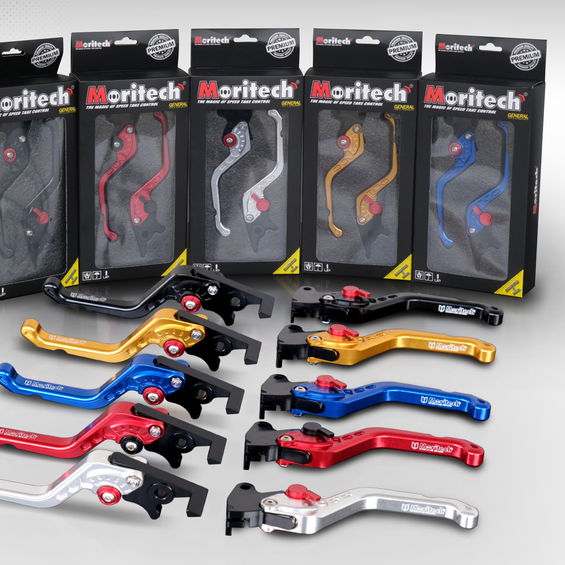มือเบรค Moritech/CNC ปรับระดับ Giorno125 [ABS]
