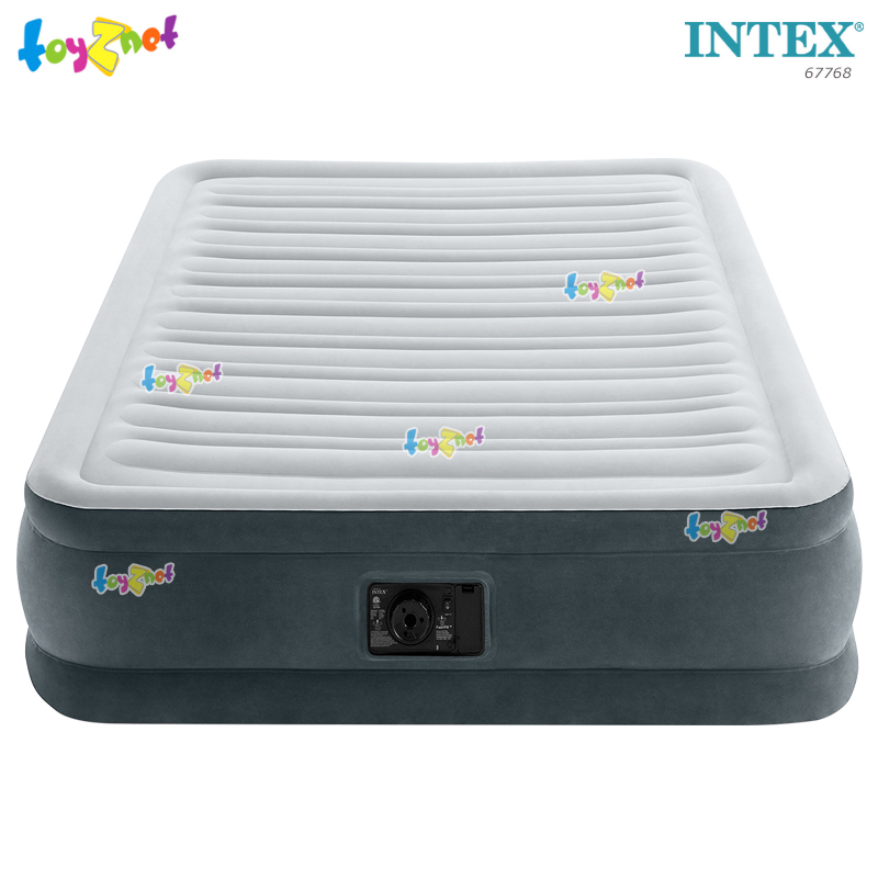Intex Dura-Beam Comfort-Plush Airbed 4.5ft (Full) 1.37x1.91x0.33 m w/Built-in Elec. Air Pump no.67768
