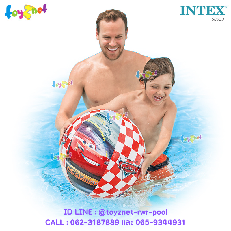 Intex Cars Beach Ball 24in (61cm) no.58053