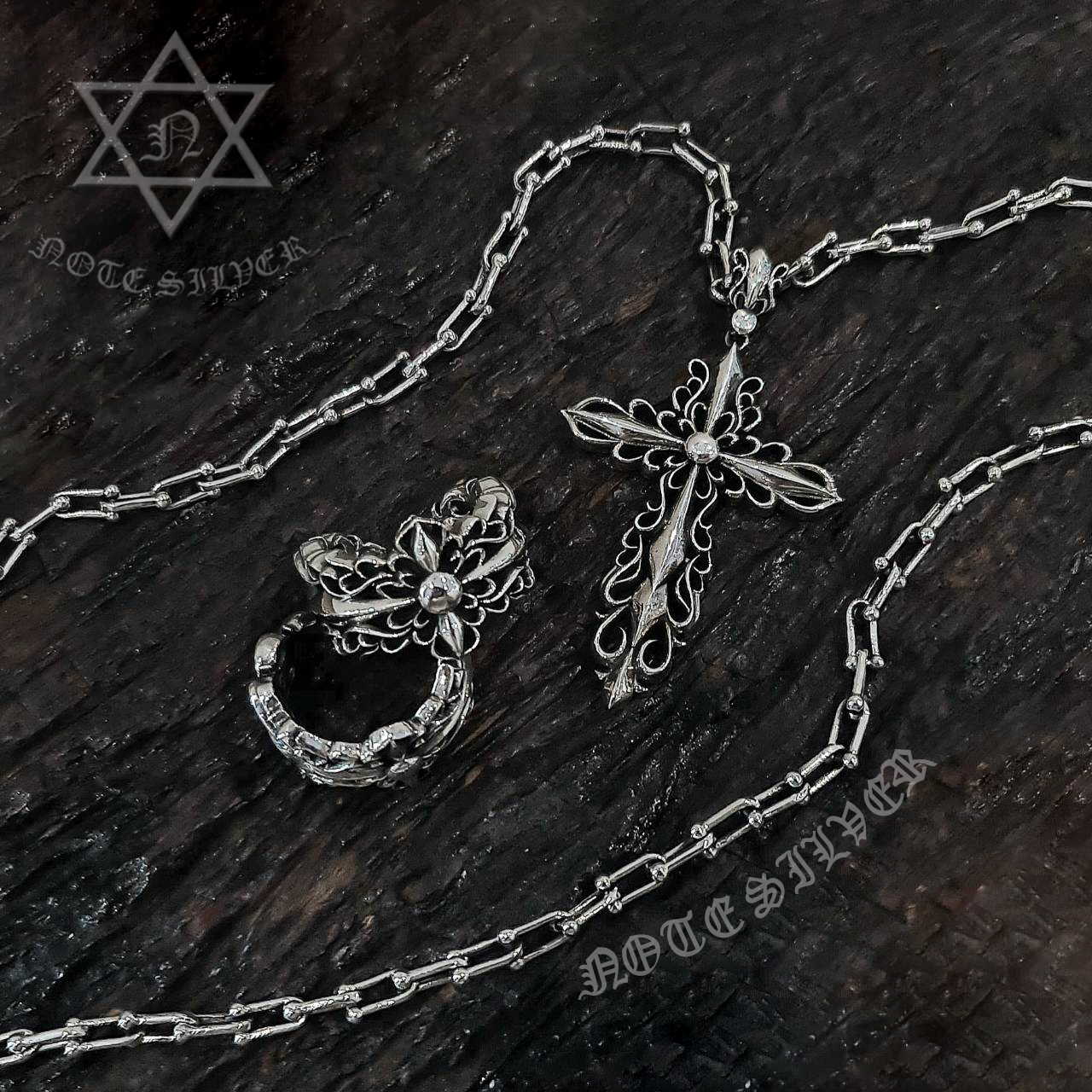 เครื่องประดับชุด กอธิค Set The Gothic Lover Sterling Silver 925 NSSV3134