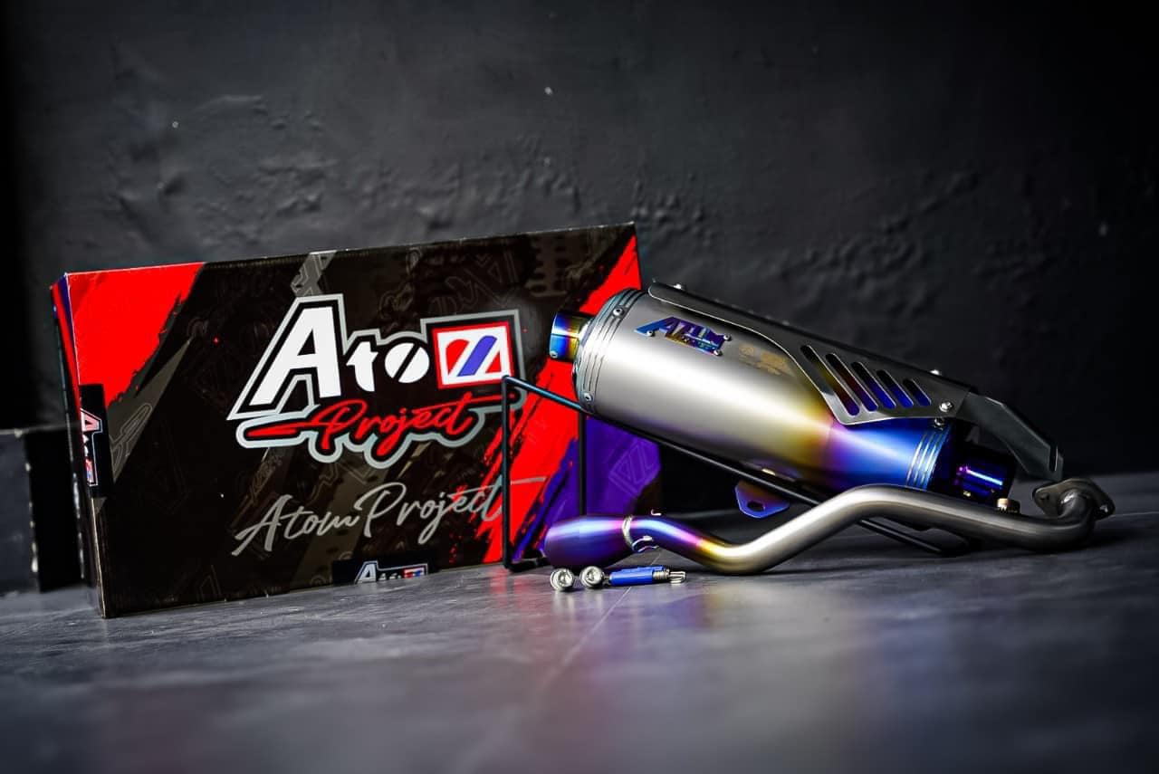 ท่อ Atom project ตรงรุ่น Honda giorno สำหรับรถลูกเดิม มี ม.อ.ก ราคา8500