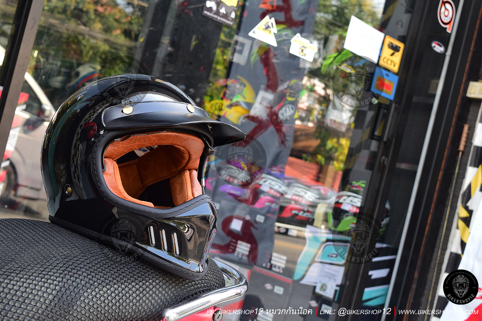 หมวกกันน็อก Bilmola รุ่น RX100 สี ดำเงา