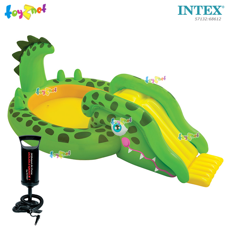 Intex Gator Play Center 2.51x1.40x0.86 ม. no.57132 + DQI Air Pump