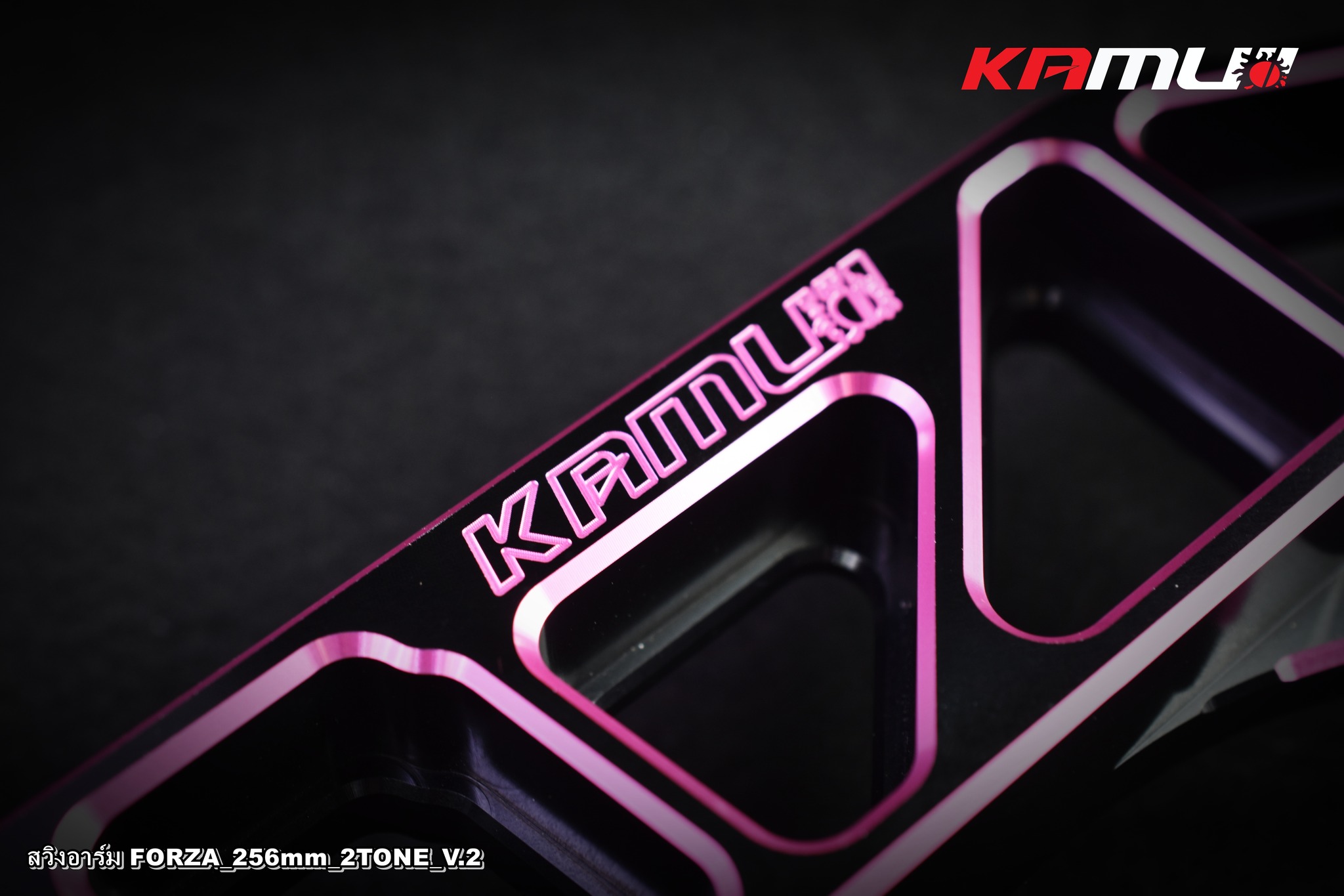 สวิงอาร์ม Kamui CNC 2-Tone V.2 ตรงรุ่น Forza-350 สำหรับจาน 256 มิล. ปั๊ม Brembo 2 Pot ราคา12000
