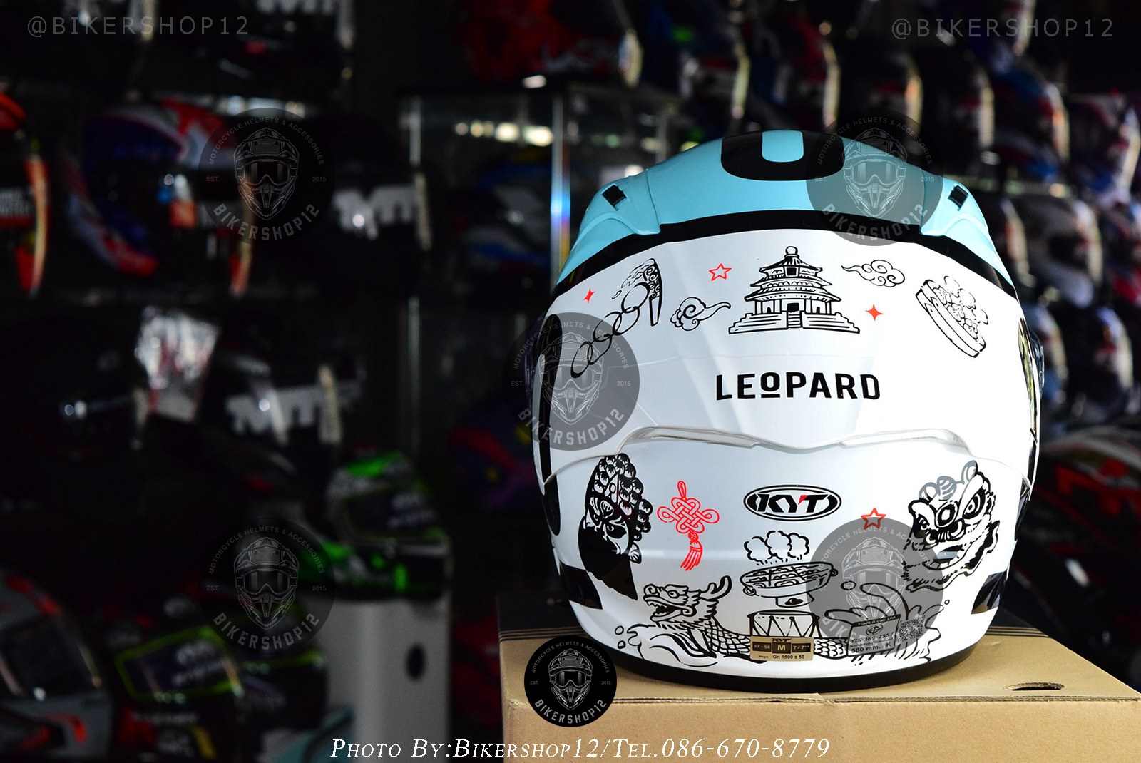 หมวกกันน็อคKYT STRIKER สี LEOPARD CHINA