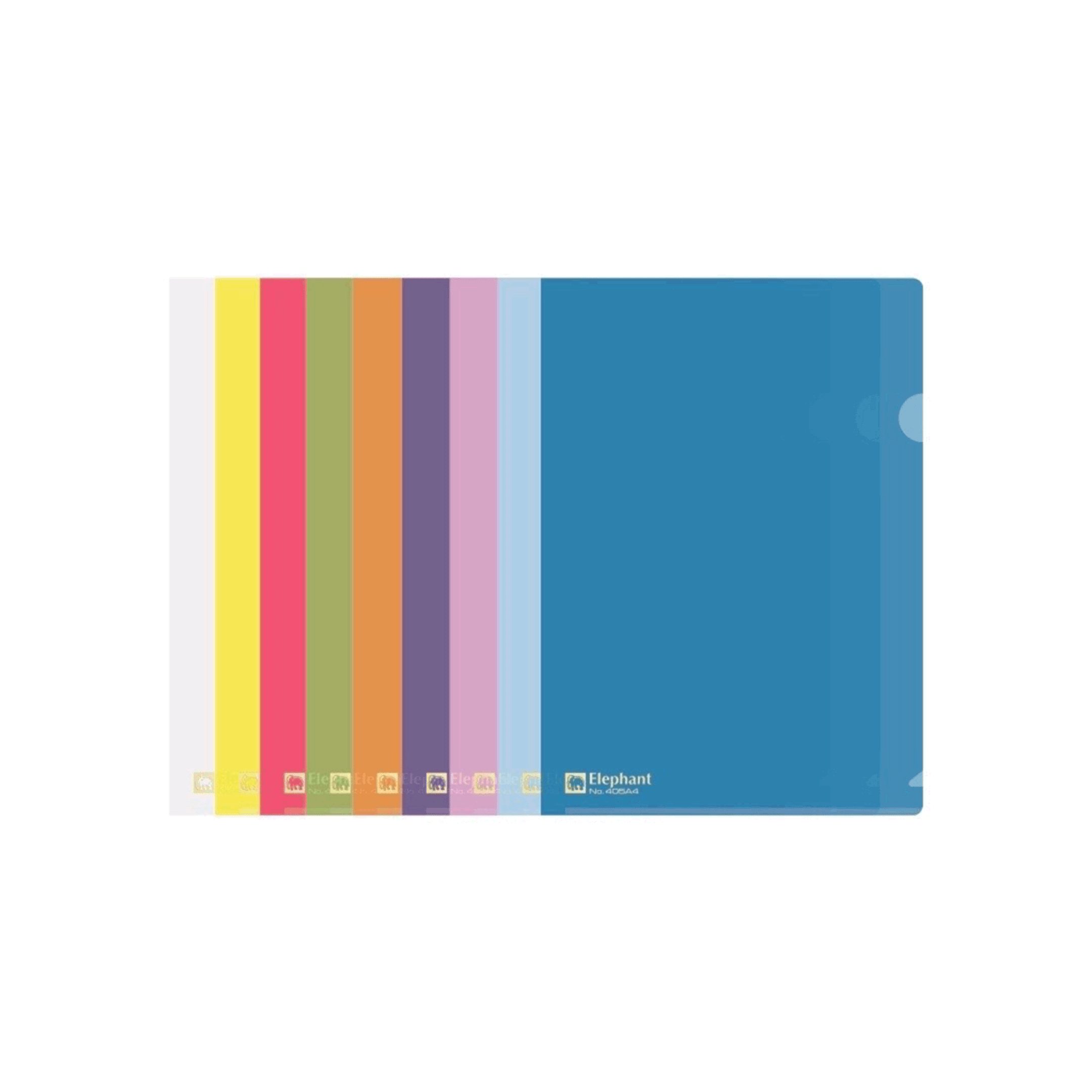 แฟ้มซองพลาสติก Envelope File ตราช้าง Elephant แฟ้มสอด A4 NO.405 จำนวน 12 ซอง/แพ็ค