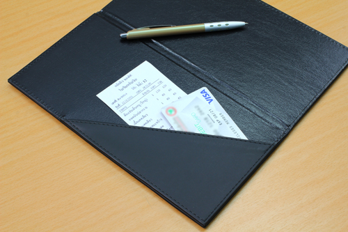 Synthetic Leather Bill Holders