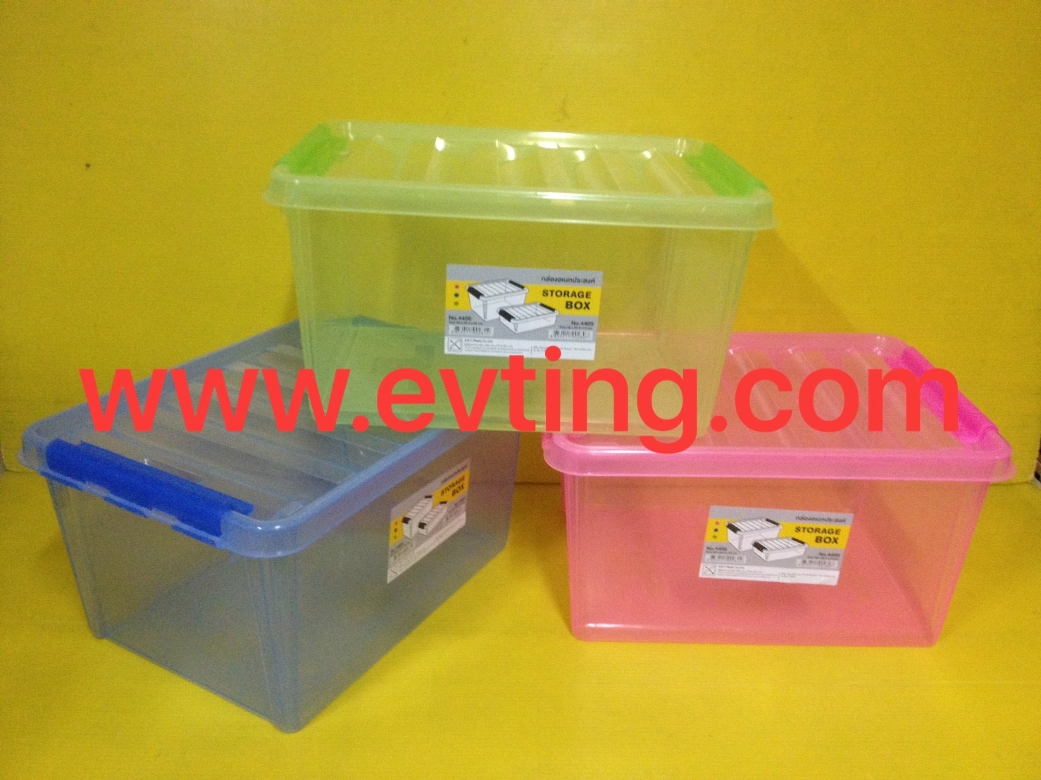 กล่องล็อค No.4406 สดใส (SRT) 40*2*9.5*20 cm