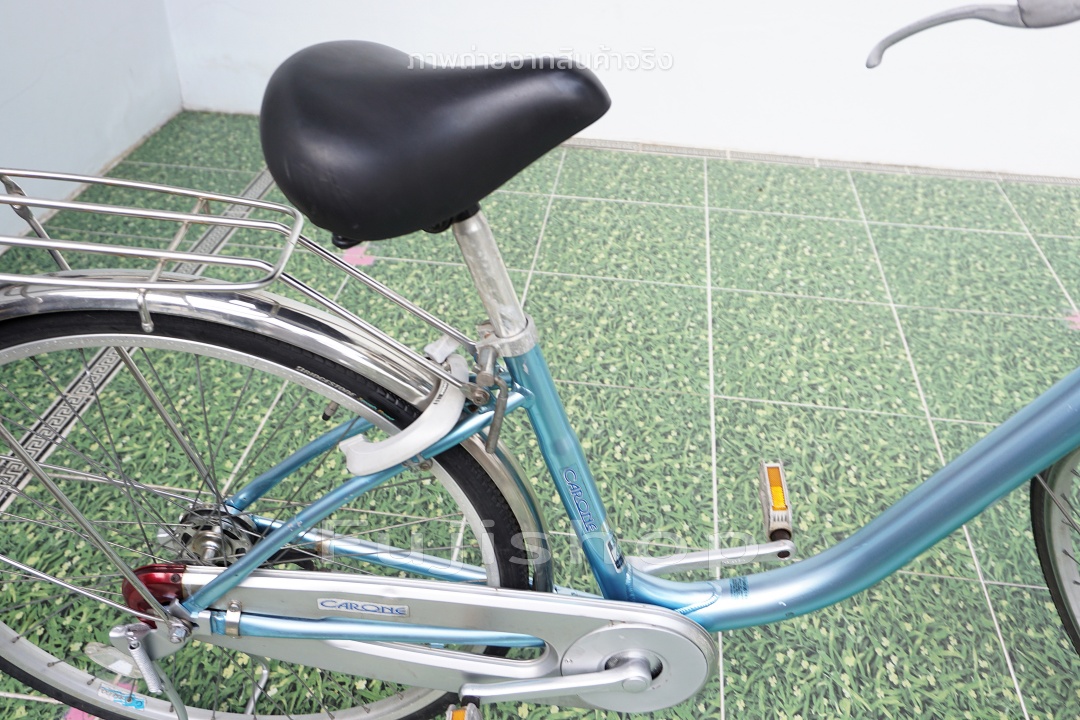 จักรยานแม่บ้านญี่ปุ่น - ล้อ 26 นิ้ว - ไม่มีเกียร์ - อลูมิเนียม - National - สีฟ้า [จักรยานมือสอง]