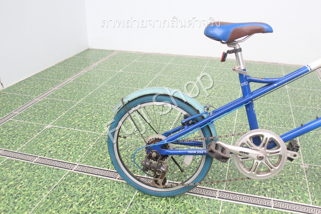 จักรยานญี่ปุ่น - ล้อ 20 นิ้ว - มีเกียร์ - อลูมิเนียม - SAAB - สีน้ำเงิน [จักรยานมือสอง]