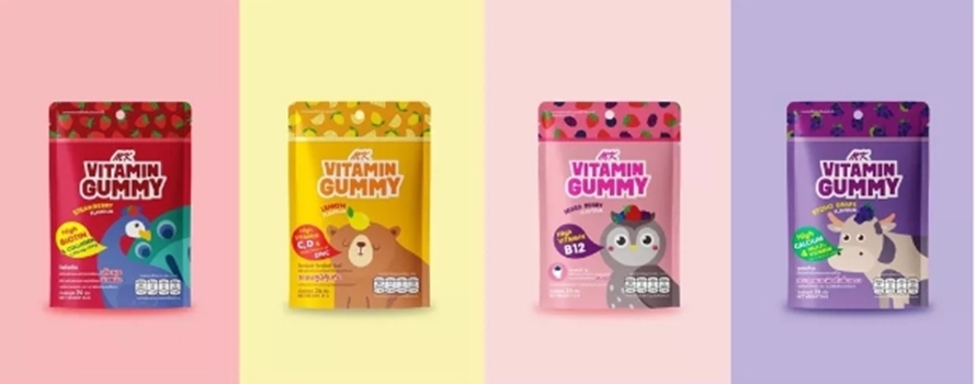 MK Vitamin Gummy วิตามินกัมมี่ กลิ่นมิกซ์เบอร์รี่ (1ซอง/24กรัม)