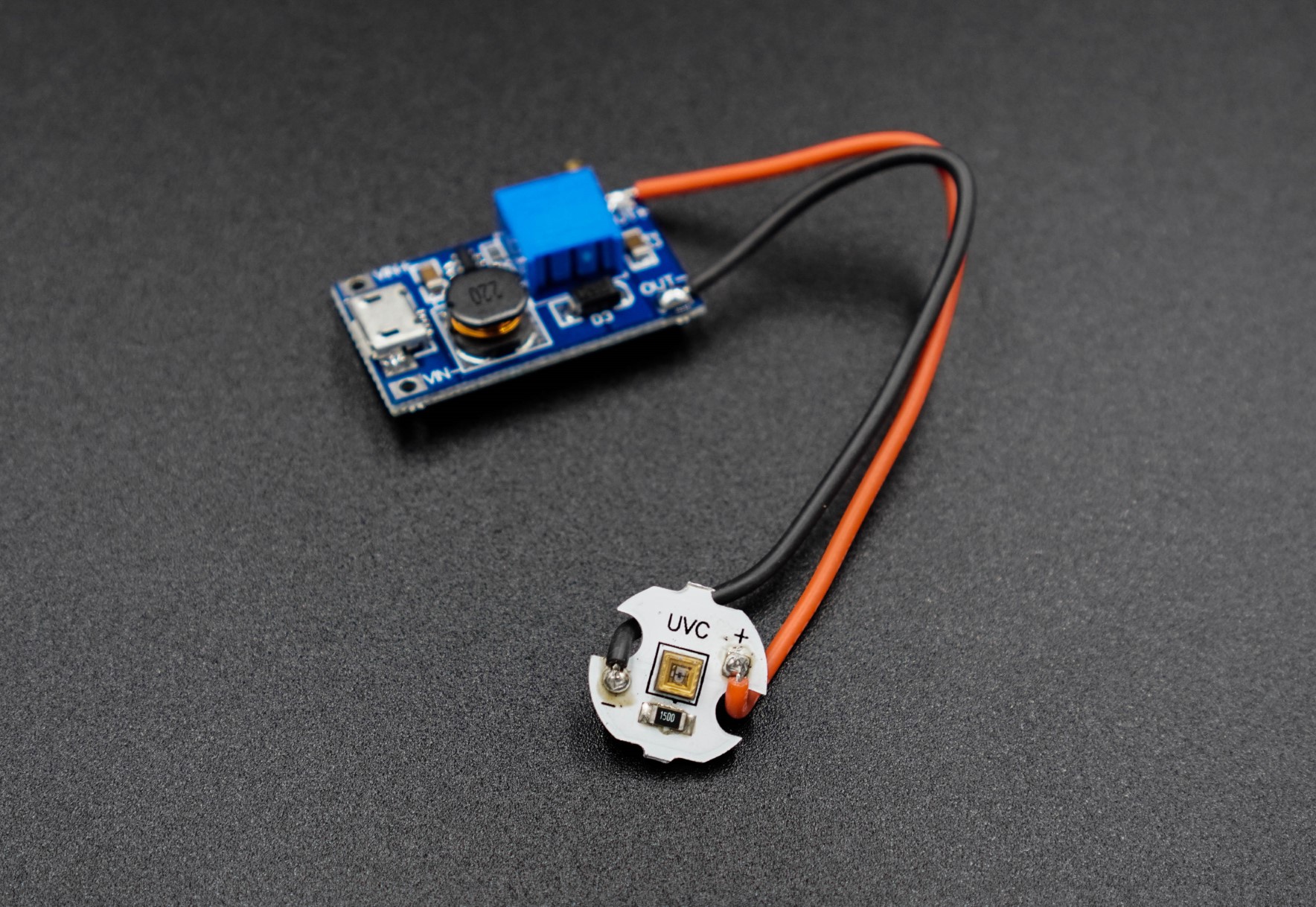 275nm UVC LED Lamp heatsink with driver