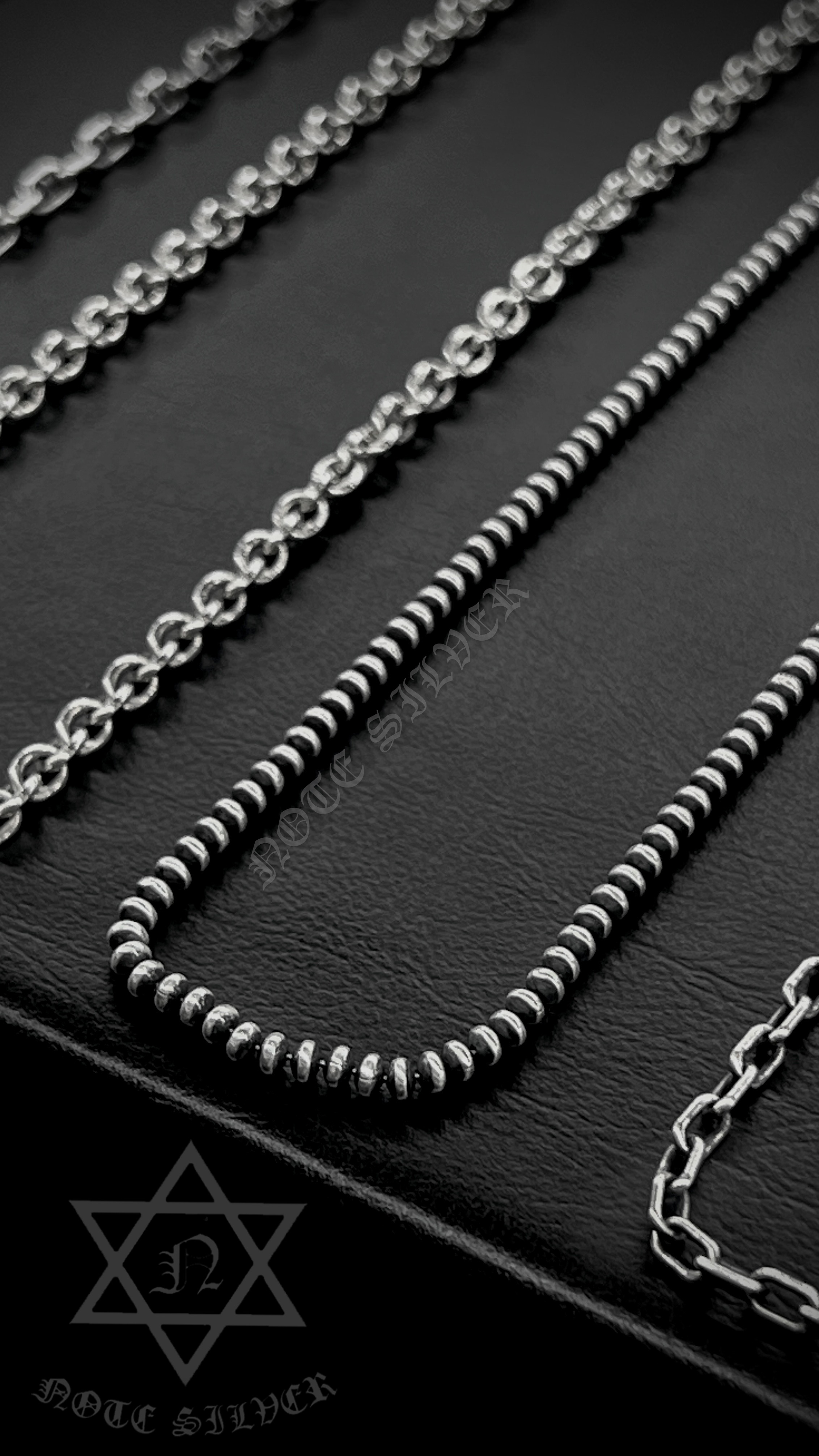 สร้อยเงินแท้รุ่นบอลทรงรี ความยาว 26'' sterling silver 92.5 NSNL2668