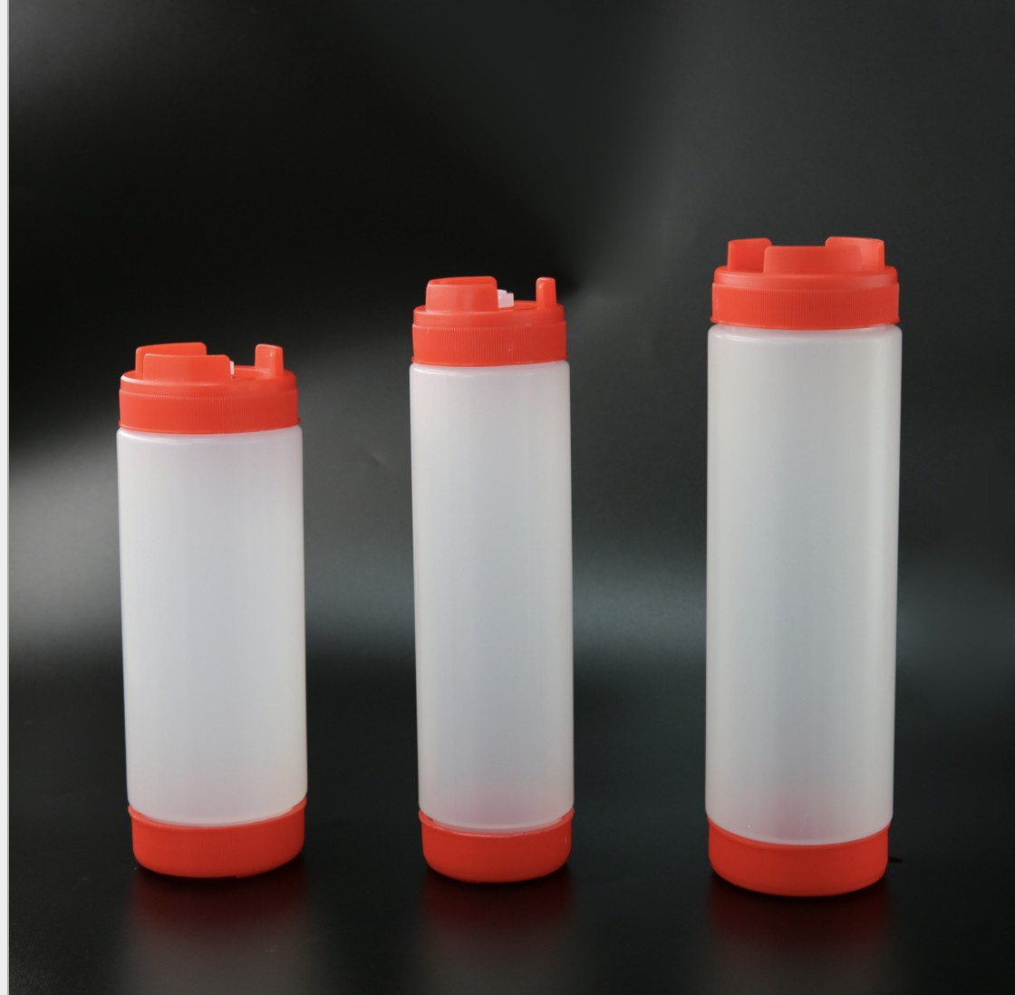 ขวดซอส ขวดพลาสติกใส่ซอส แบบคว่ำลง ง่ายในการเทซอส ไม่ต้องเขย่า - Sauce Container