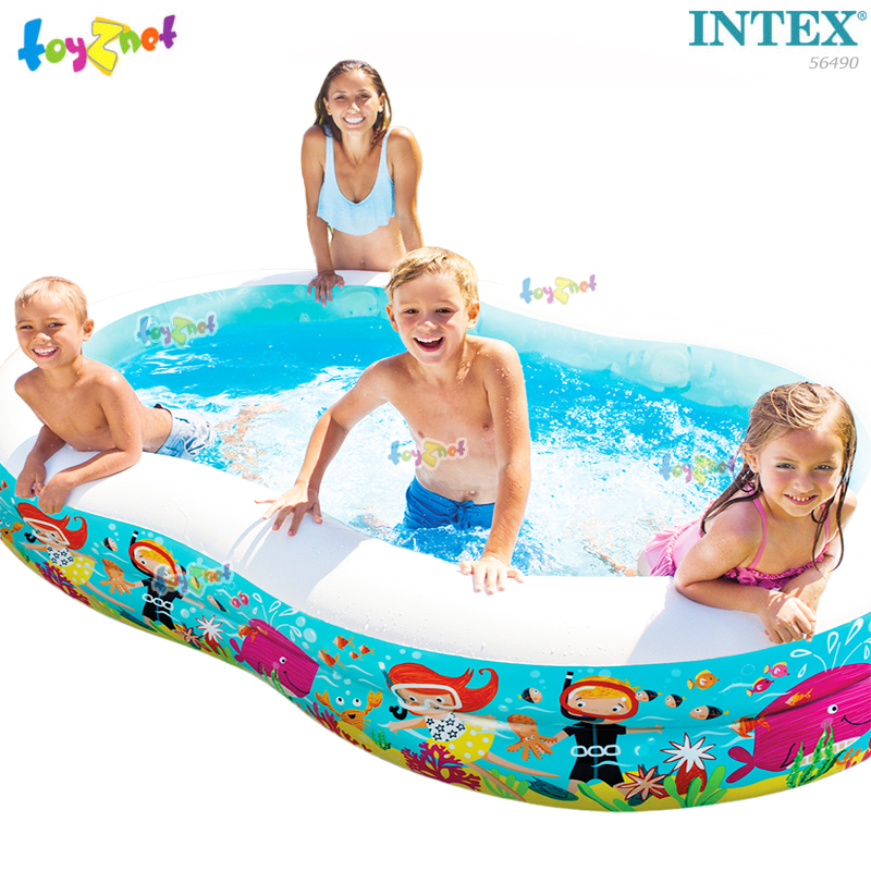 Intex Swim Center Divers And Fun Sea Creatures Snapset Pool 2.62x1.60x0.46 m No.56490