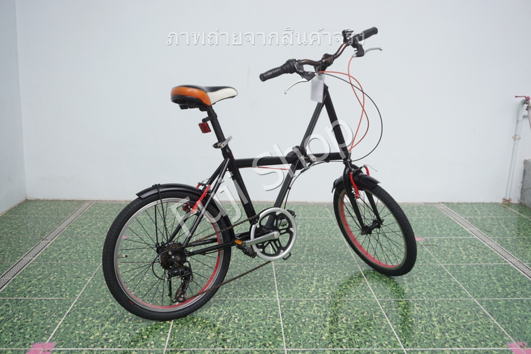 จักรยานพับได้ญี่ปุ่น - ล้อ 20 นิ้ว - มีเกียร์ - สีดำ [จักรยานมือสอง]