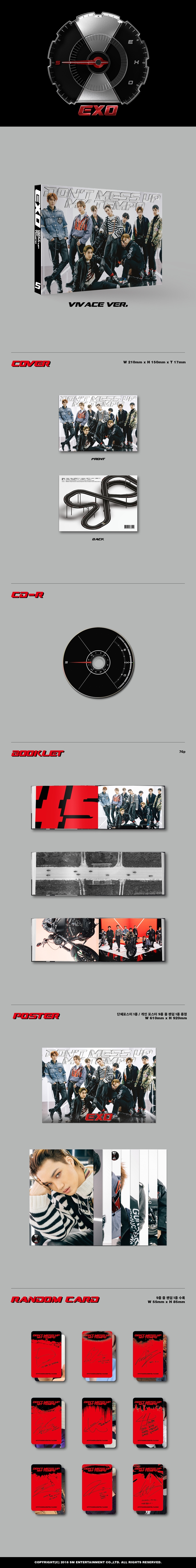 [PRE-ORDER] EXO - 5th Album "DON'T MESS UP MY TEMPO" (VIVACE Ver.)