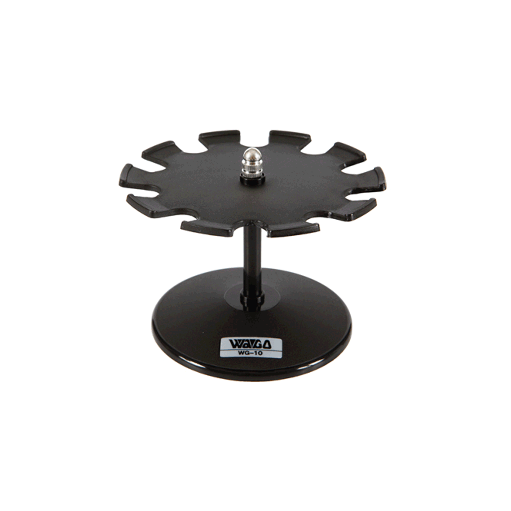 ที่แขวนตรายาง Stamp Hanger WAGO 1 ชั้น (10 ช่อง) ชนิดหมุนได้ ที่วางตรายาง ชั้นวางตรายาง รุ่น WG-10 จำนวน 1 อัน (คละสี)