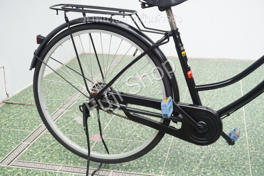 จักรยานแม่บ้านญี่ปุ่น - ล้อ 26 นิ้ว - ไม่มีเกียร์ - สีดำ [จักรยานมือสอง]