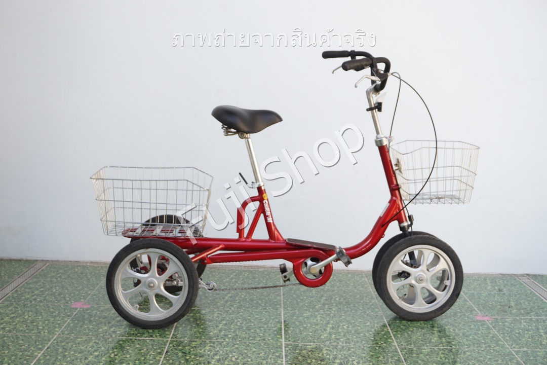 จักรยานสี่ล้อญี่ปุ่น - ล้อ 14 นิ้ว - ไม่มีเกียร์ - อลูมิเนียม - Coolcle-M - สีแดง [จักรยานมือสอง]