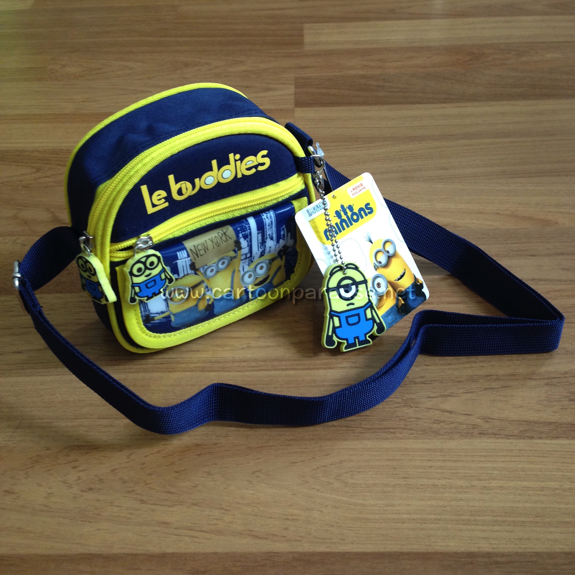 กระเป๋าสะพายข้าง กระเป๋าคล้องคอ 5.5 นิ้ว เดสพิคเคเบิ้ลมี มินเนี่ยน Despicable Me Minion Le Buddies Shoulder Bag Sling Bag