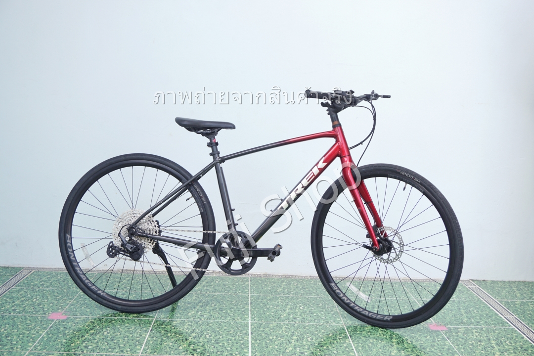 จักรยานไฮบริดญี่ปุ่น - ล้อ 700 mm. - มีเกียร์ - อลูมิเนียม - Disc Brake - TREK FX 4 - สีแดง [จักรยานมือสอง]