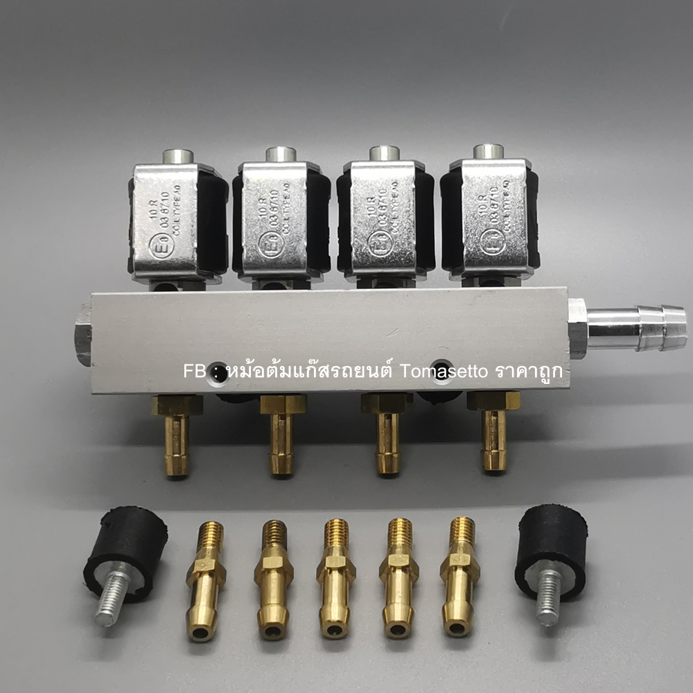 รางหัวฉีดแก๊ส LPG NGV CNG Versus 4 สูบ รุ่น 3 โอห์ม