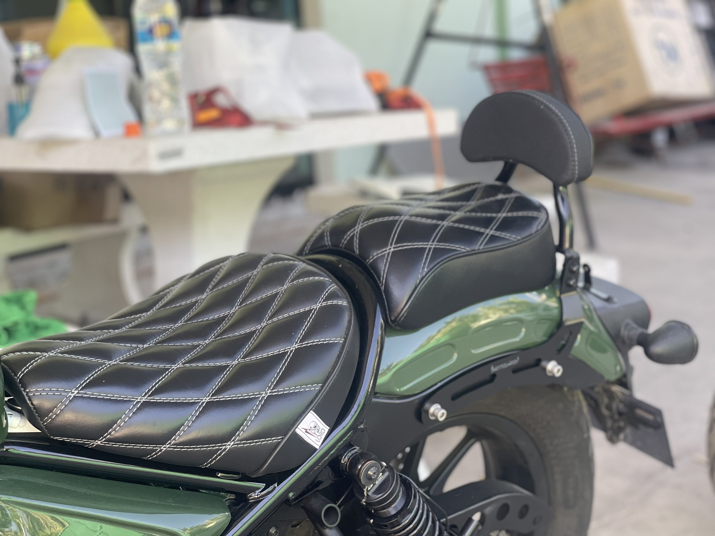 ชุดเบาะพิงหลังกันตก MotolordD #B Honda Rebel300/500