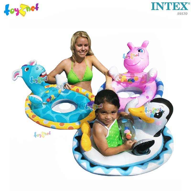 Intex See-Me-Sit Pool Riders Hippo 77x58 Cm. No.59570