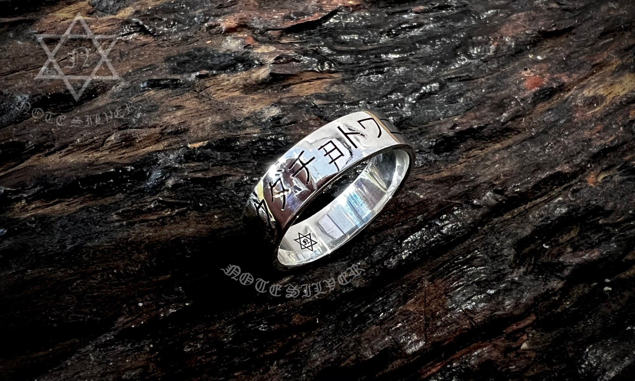 แหวนเงินแท้ทรงเรียบ หน้ากว้าง 6MM Sterling Silver 925 NSRG2143