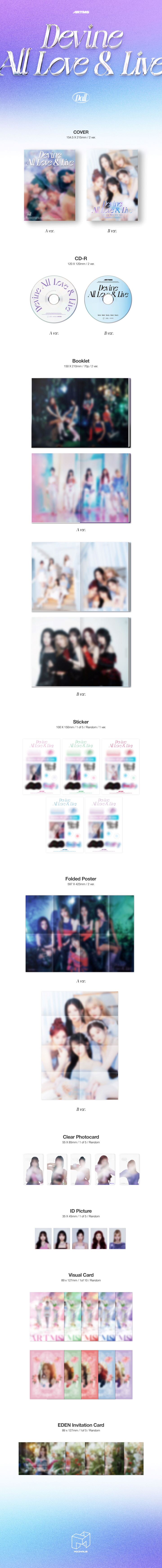 [PRE-ORDER] ARTMS - 1st Album "DALL"