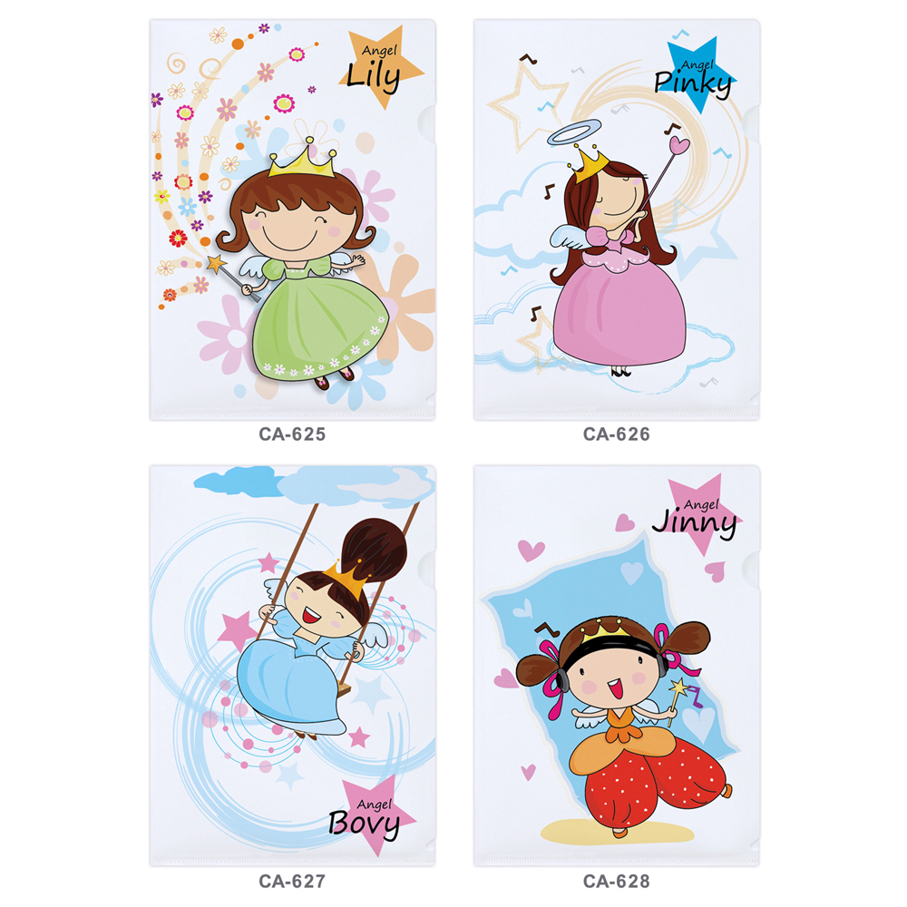 แฟ้มซอง A4 พิมพ์ลายนางฟ้า