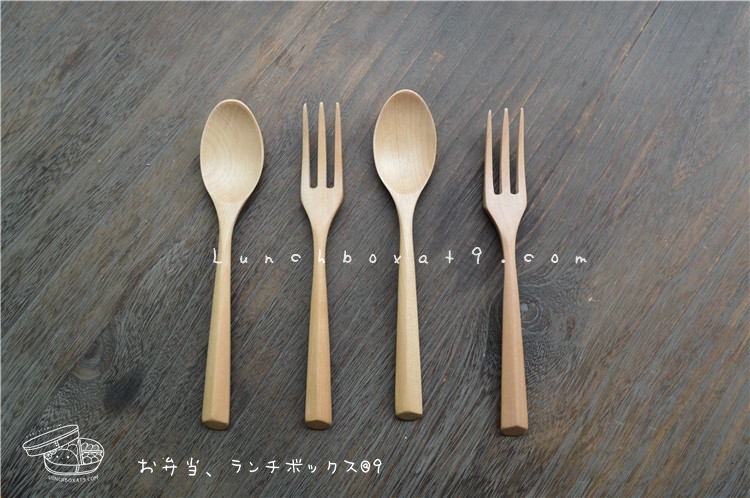 Spoon & Fork Wood Set ช้อนส้อมไม้