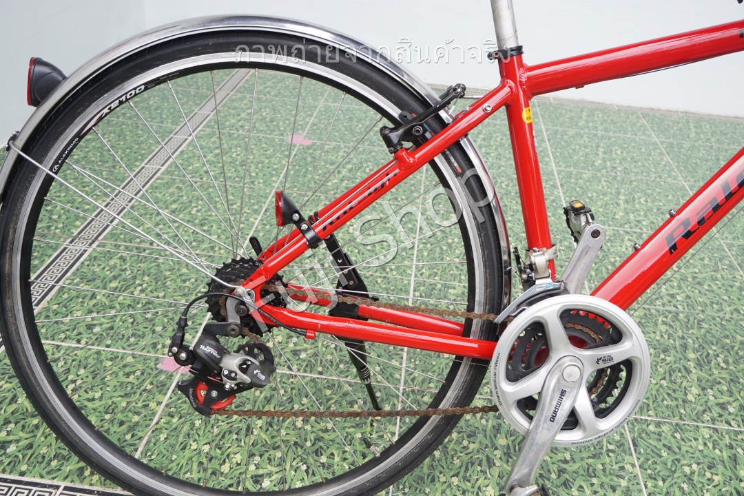 จักรยานไฮบริดญี่ปุ่น- ล้อ 700c - มีเกียร์ - อลูมิเนียม - Releigh RF-L - สีแดง [จักรยานมือสอง]