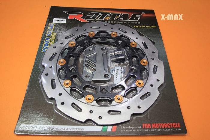 จานดิสเบรคหน้า ROTTAE X-MAX300 ขามิเนียม ขนาน300 ราคา 2300