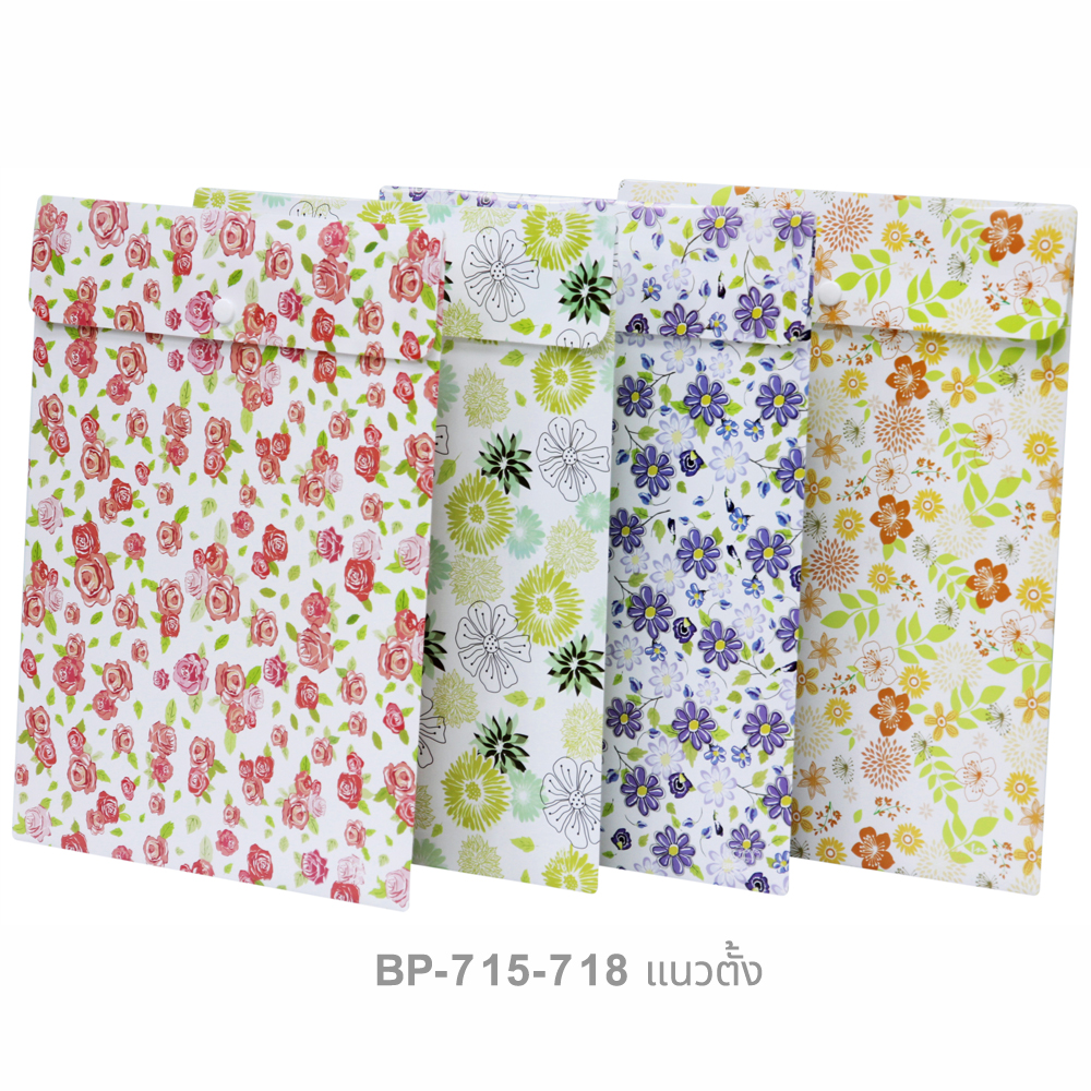 ซองกระดุม A4 ลายฟลาวเวอร์อาร์ต