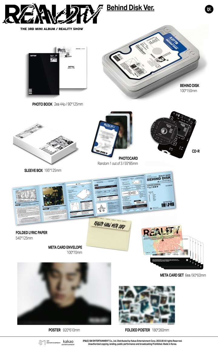 [PRE-ORDER] U-KNOW - 3rd Mini Album "Reality Show" (Behind Disk ver.)