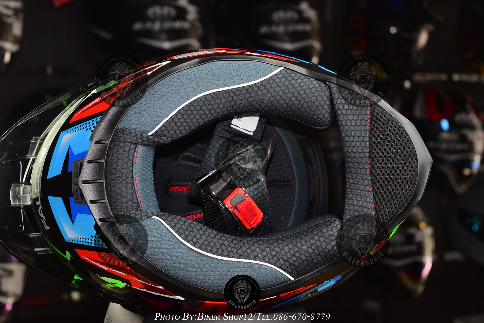 หมวกกันน็อค REAL รุ่น Falcon ลาย ICON สี แดง