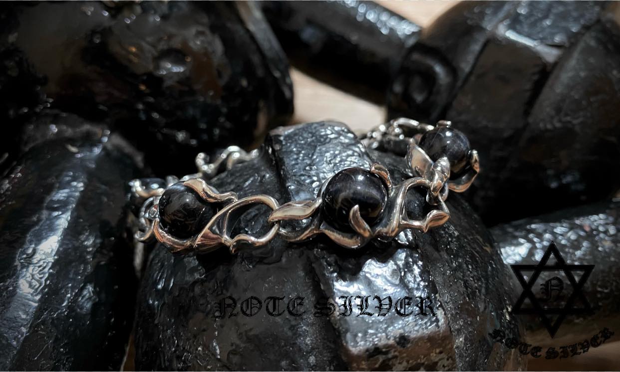 สร้อยข้อมือเงินแท้ ประดับหิน Blue Tiger Eye Sterling Silver 925 NSBL2756