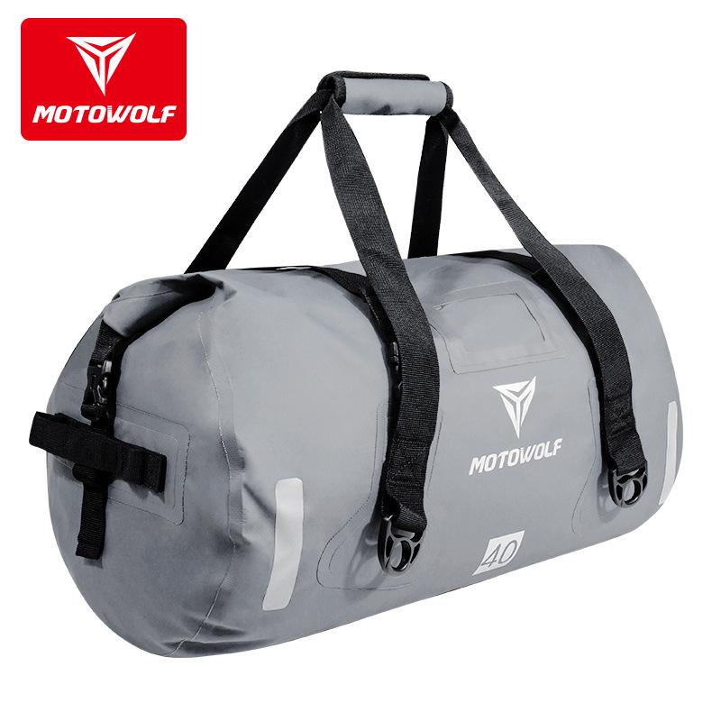 กระเป๋ากันน้ำ มัดท้าย สำหรับรถมอเตอร์ไซด์ Motowolf (แท้) 90L