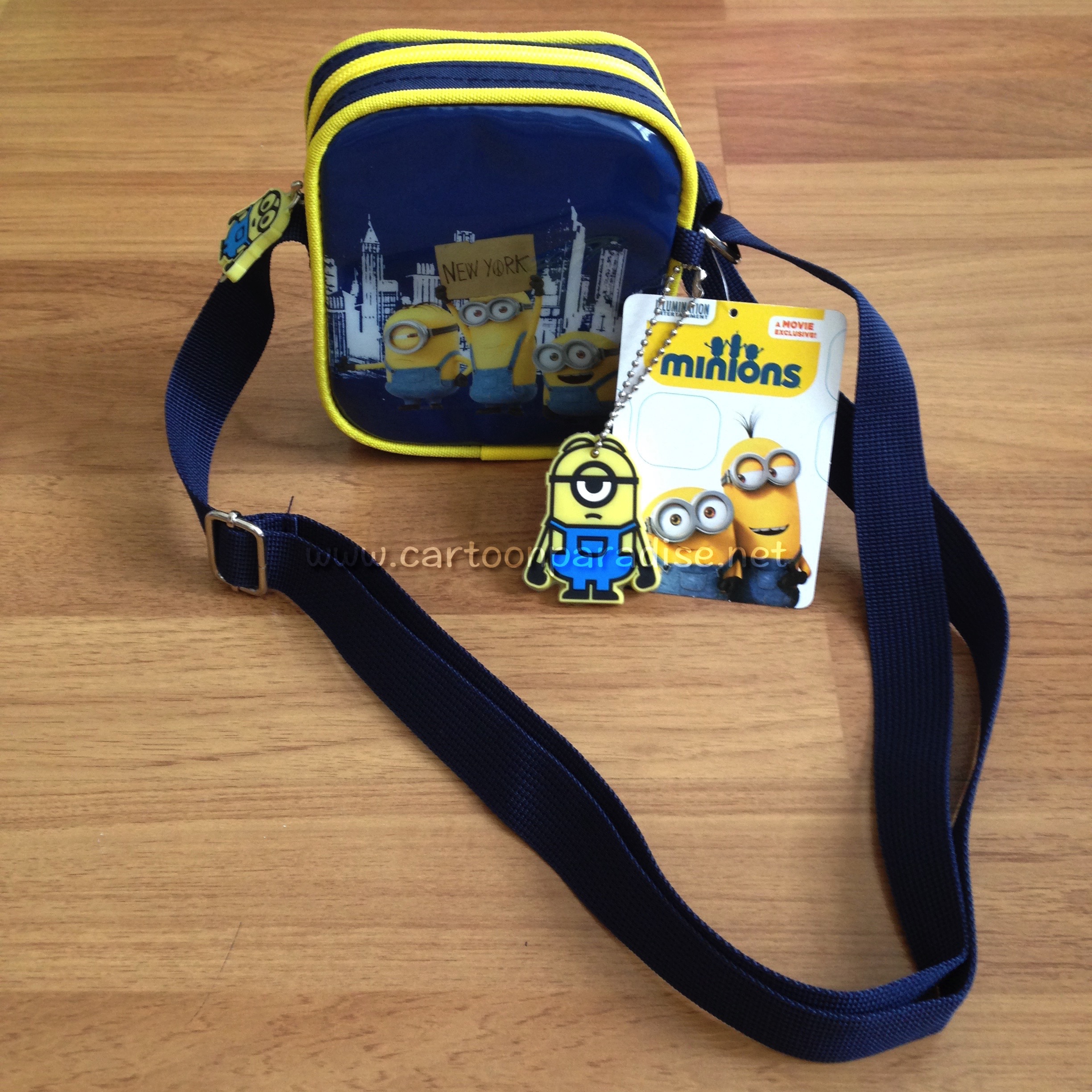 กระเป๋าสะพายข้าง กระเป๋าคล้องคอ 5.5 นิ้ว เดสพิคเคเบิ้ลมี มินเนี่ยน Despicable Me Minion Le Buddies Shoulder Bag Sling Bag
