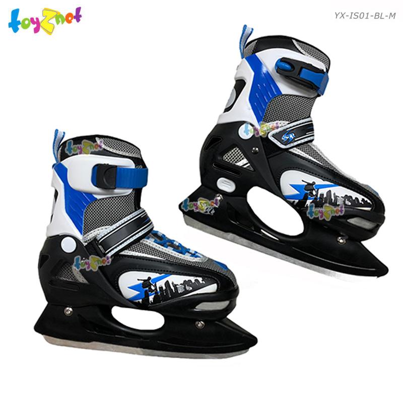 Toyznet ส่งฟรี รองเท้าสเก็ตน้ำแข็ง สีน้ำเงิน Size M (35-38) รุ่น YX-IS01-BL-M